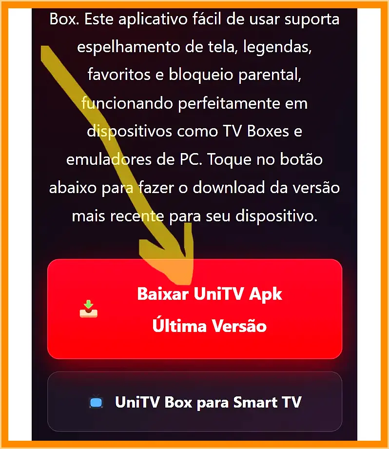 UniTV APK 2026: baixar para Android, TV Box e Fire Stick 11 Passo 1: Obter o arquivo do app